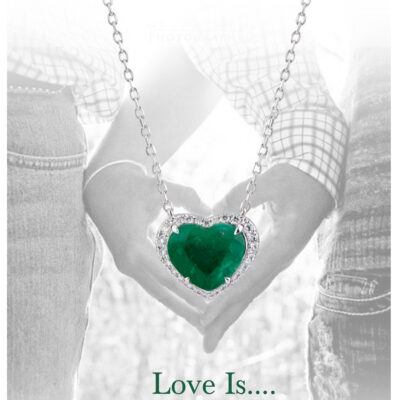 آویز Emerald Heart – Whisper of Love کیاگوهر