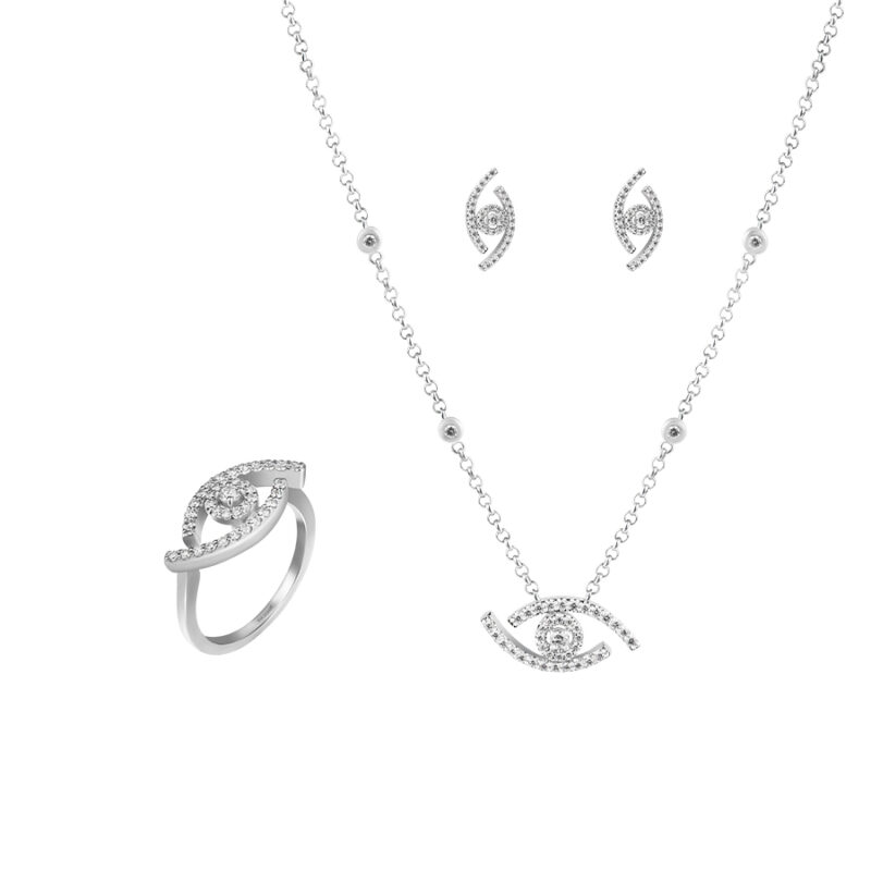 نیم ست جواهر Lucky Eye Diamond کیاگوهر