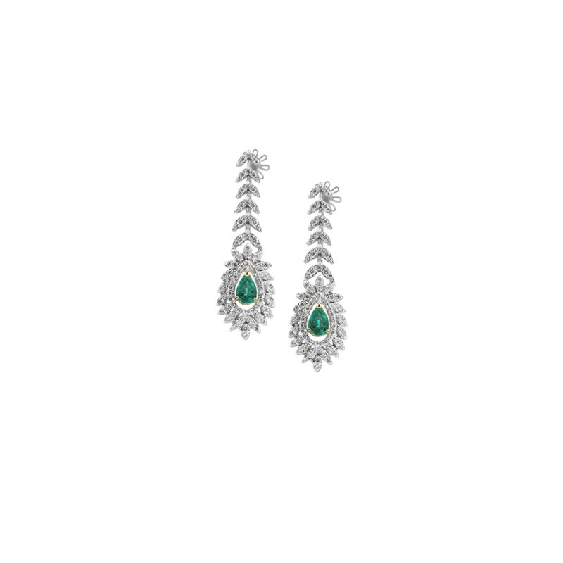 گوشواره جواهر Emerald Majesty کیاگوهر