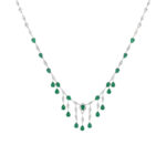 گردنبند جواهر زمرد کیاگوهر مدل Whisper of Emeralds