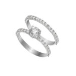 حلقه و پشت حلقه کیاگوهر مدل Pure Elegance