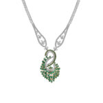گردنبند زمرد کیاگوهر مدل Emerald Enchant