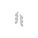گوشواره جواهر کیاگوهر مدل Crystal Veil