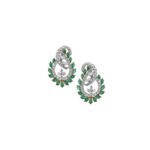 گوشواره زمرد کیاگوهر مدل Emerald Enchant