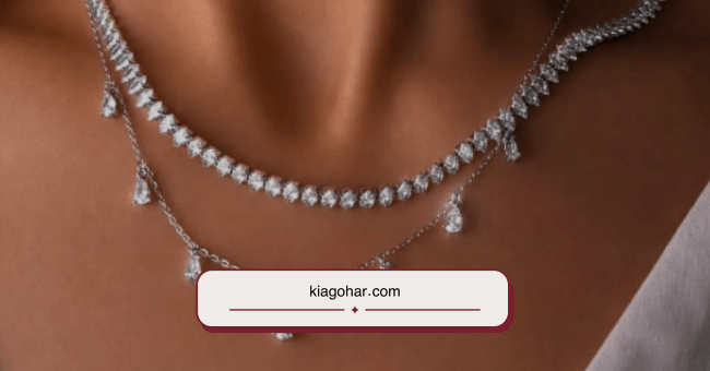 گردنبند تنیسی چند ردیف